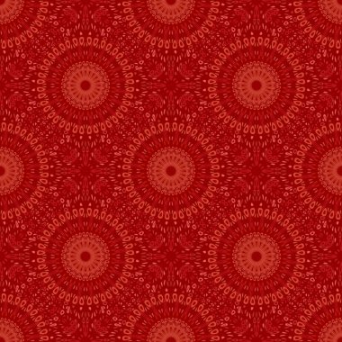 Soyut bahçe mandala desenli tasarım - kusursuz bohem vektör arkaplanı