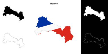 Malleco eyalet ana hatları haritası ayarlandı