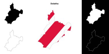 Dolakha bölgesi boş ana hat haritası seti