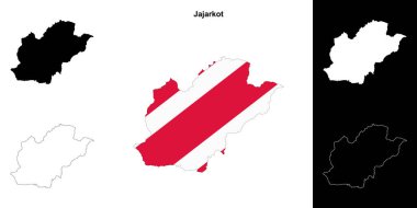 Jajarkot bölgesi boş ana hat haritası seti