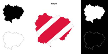 Rolpa bölgesi boş ana hat haritası seti