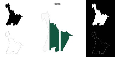 Bolan boş çizgi haritası seti