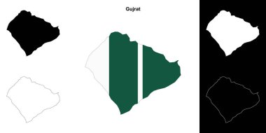 Gujrat boş çizgi haritası ayarlandı