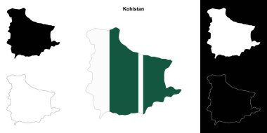 Kohistan boş çizgi haritası seti