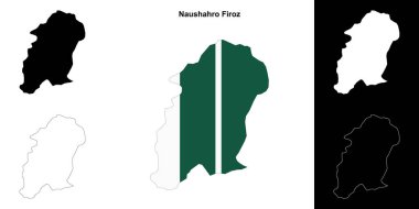 Naushahro Firoz boş ana hat haritası seti