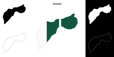 Umerkot boş çizgi haritası seti