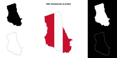 Alto Amazonas eyalet ana hat haritası seti