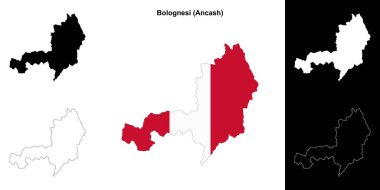 Bolognesi eyalet ana hat haritası seti