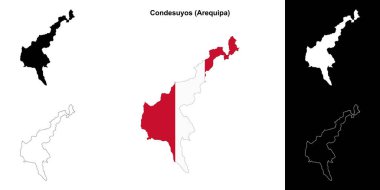 Condesuyos eyalet ana hat haritası seti