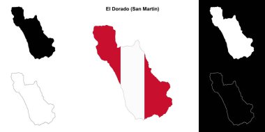 El Dorado eyalet ana hat haritası seti