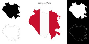 Morropon eyalet ana hat haritası seti