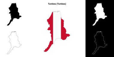 Tumbes eyalet ana hatları haritası ayarlandı