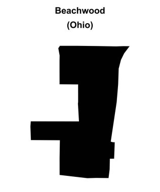 Beachwood (Ohio) boş ana hat haritası