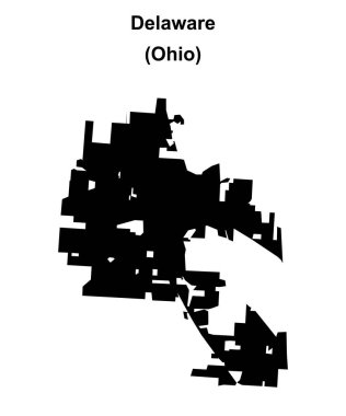 Delaware (Ohio) boş ana hat haritası