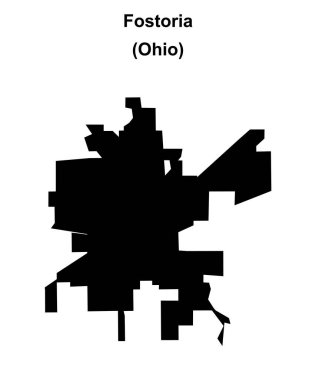 Fostoria (Ohio) boş ana hat haritası