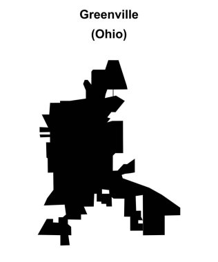 Greenville (Ohio) boş ana hat haritası