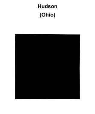 Hudson (Ohio) boş ana hat haritası