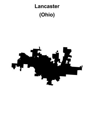 Lancaster (Ohio) boş ana hat haritası