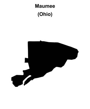 Maumee (Ohio) boş ana hat haritası