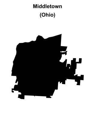 Middletown (Ohio) boş ana hat haritası
