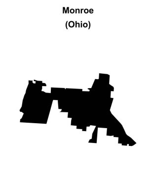 Monroe (Ohio) boş ana hat haritası