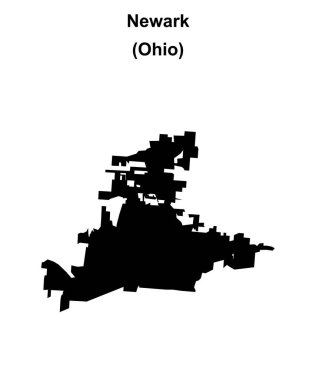 Newark (Ohio) boş ana hat haritası