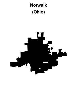 Norwalk (Ohio) boş ana hat haritası