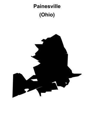 Painesville (Ohio) boş ana hat haritası