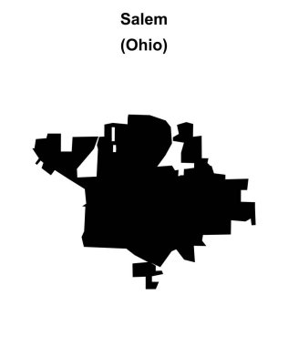 Salem (Ohio) boş ana hat haritası