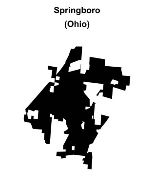 Springboro (Ohio) boş ana hat haritası