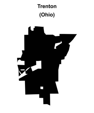 Trenton (Ohio) boş ana hat haritası