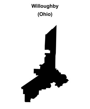 Willoughby (Ohio) boş ana hat haritası