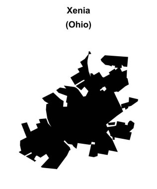 Xenia (Ohio) boş ana hat haritası