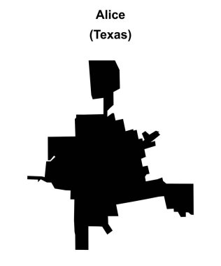 Alice (Texas) boş ana hat haritası