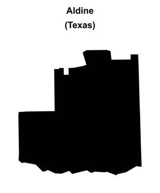 Aldine (Texas) boş ana hat haritası