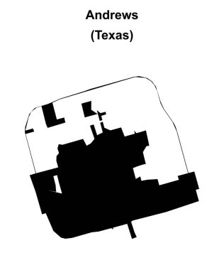 Andrews (Texas) boş ana hat haritası