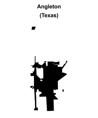 Angleton (Texas) boş ana hat haritası