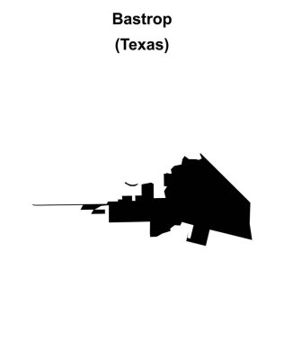 Bastrop (Texas) boş ana hat haritası