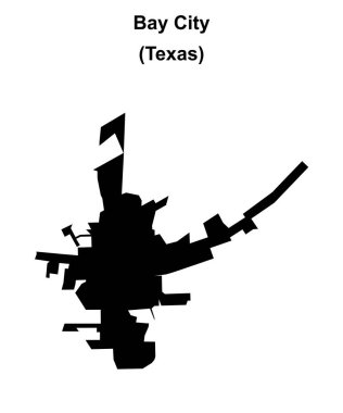 Bay City (Texas) boş ana hat haritası