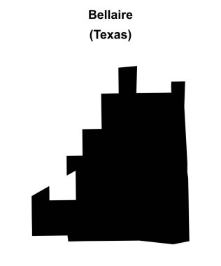 Bellaire (Texas) boş ana hat haritası