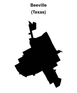 Beeville (Texas) boş ana hat haritası