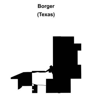 Borger (Texas) boş ana hat haritası