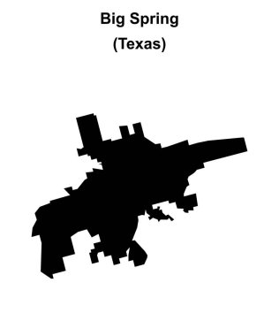 Büyük Bahar (Texas) boş ana hat haritası