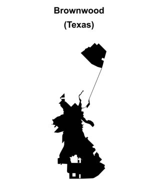 Brownwood (Texas) boş ana hat haritası