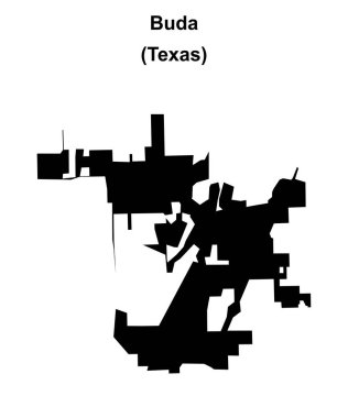 Buda (Texas) boş ana hat haritası