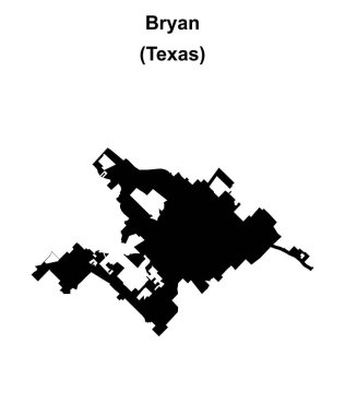 Bryan (Texas) boş ana hat haritası