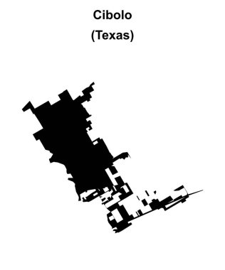 Cibolo (Texas) boş ana hat haritası