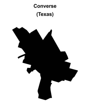 Converse (Texas) boş ana hat haritası