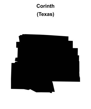 Korint (Texas) boş ana hat haritası