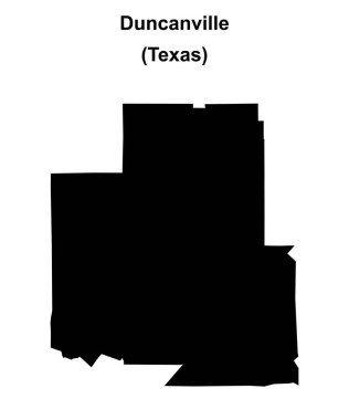 Duncanville (Texas) boş ana hat haritası